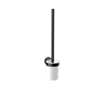Emco Round Toiletborstelhouder - open - wandmontage - zwart/wit 431513300
