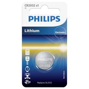 Philips Knoopcel CR2032 3 V 1 stuk(s) Lithium Minicells