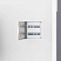 VidaXL Toegangs paneel 2 pcs wit 23 x 23 x 3 cm staal