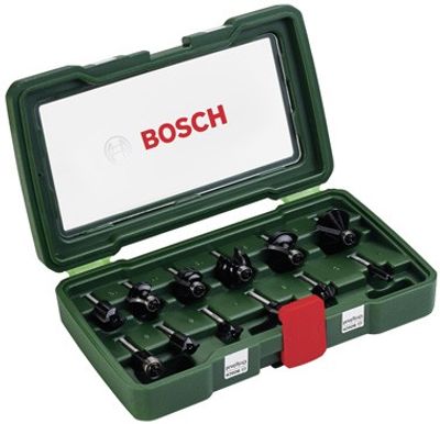 Bosch Accessoires 12 delige hardmetalen frezenset (Ø 1/4" schacht (6,35 mm) ) - 2607019465