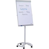 Franken Flipchart Mobil Deluxe (b x h) 67 cm x 95 cm Lichtgrijs Incl. opbergbakje, Afwisbaar, In hoogte verstelbaar, Beschrijfbaar, Magneetband, Incl.
