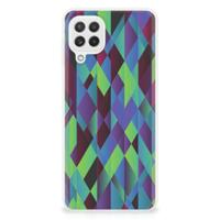 Samsung Galaxy A22 4G | M22 | TPU Hoesje | Abstract Green Blue