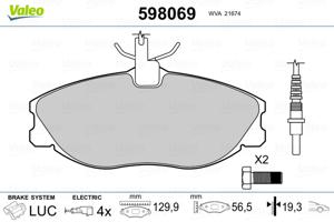 Valeo Remblokset 598069