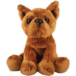 Suki Gifts pluche knuffel hond Staffordshire Terrier - 13 cm - bruin - Honden knuffels