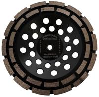 Spero Grof dubbele rij diamant komslijpschijf | Ø180mm | steen | M14 | H=47mm | TBV SPHS2001B-PR - SPDR180M47ECO