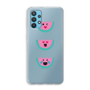 Smiley watermeloen: Samsung Galaxy A32 4G Transparant Hoesje