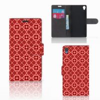 Sony Xperia Z3 Telefoon Hoesje Batik Rood - thumbnail