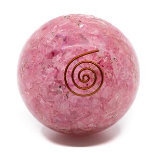 Orgoniet Bol Rozenkwarts (60 mm)