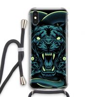 Cougar and Vipers: iPhone X Transparant Hoesje met koord