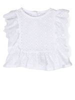 Lapin House blouse en coton à broderie anglaise - Blanc