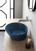 By Goof Mees ronde design waskom 42cm mat blauw