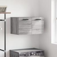 Wandkast 60x36,5x35 cm bewerkt hout grijs sonoma eikenkleurig - thumbnail