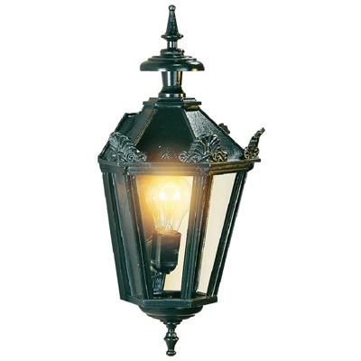 KS Verlichting Nostalgische wandlampOxford 10 met kronen - zwart - 1201