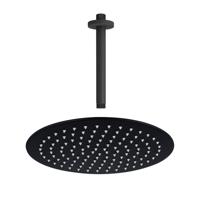 Fortifura Calvi Hoofddouche - 30cm - rond - plafondarm 20cm - zwart mat SW1139120/SW377853