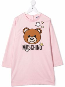 Moschino Kids robe à imprimé graphique - Rose