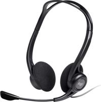 Logitech 981-000100 hoofdtelefoon/headset Bedraad Hoofdband Oproepen/muziek USB Type-A Zwart