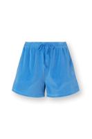 Pip Studio Bisou Korte Broek Velvet Blauw L