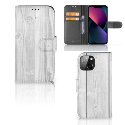 iPhone 13 Mini | Book Style Case | White Wood