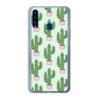 Cactus Lover: Samsung Galaxy A20s Transparant Hoesje