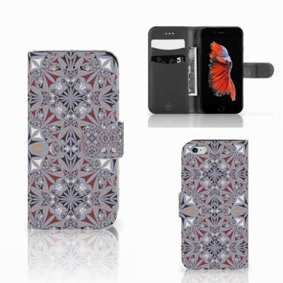 Apple iPhone 6 | 6s | Bookcase | Flower Tiles