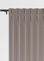 Bahrein gordijn - Taupe met dubbele plooi Bahrein gordijn - Taupe met dubbele plooi