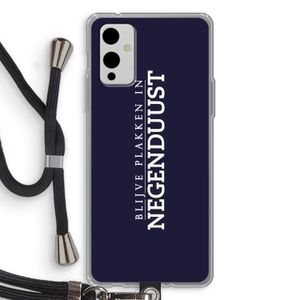 Blijve plakken in Negenduust: OnePlus 9 Transparant Hoesje met koord