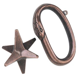 Huzzle breinbreker Cast Star 11,8 cm staal brons