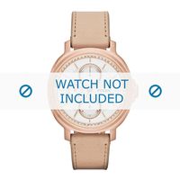 Horlogeband Fossil ES3358 Leder Beige 18mm