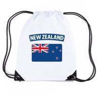Nieuw Zeeland nylon rugzak wit met Nieuw Zeelandse vlag Nieuw Zeeland nylon rugzak wit met Nieuw Zeelandse vlag