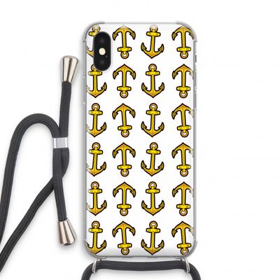 Musketon Anchor: iPhone X Transparant Hoesje met koord