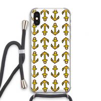Musketon Anchor: iPhone X Transparant Hoesje met koord