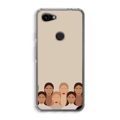 Girls girls girls: Google Pixel 3a Transparant Hoesje