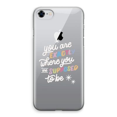 Right Place: iPhone 8 Transparant Hoesje