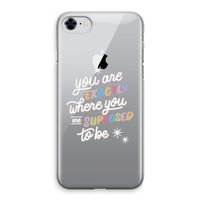 Right Place: iPhone 8 Transparant Hoesje