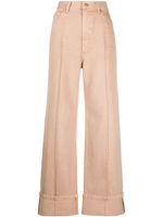 Ulla Johnson pantalon ample à taille haute - Rose