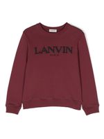 Lanvin Enfant sweat à logo brodé - Rouge - thumbnail