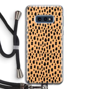 Panter: Samsung Galaxy S10e Transparant Hoesje met koord