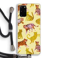 Cute Tigers and Leopards: Samsung Galaxy S20 Plus Transparant Hoesje met koord