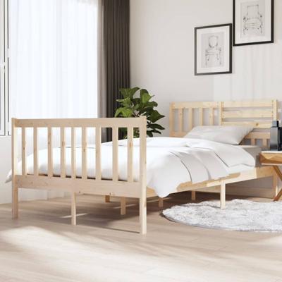 Bedframe massief hout 120x190 cm