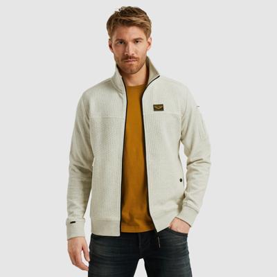 Pme Legend Psw2508436 Zip Jacket Jacquard Interlock Vest 910 Bone White Melee