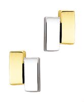 TFT Oorknoppen Bicolor Goud Glanzend 9.5 mm x 7 mm