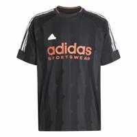 Heren-T-Shirt met Korte Mouwen Adidas House Of Tiro Jacquard Jersey Zwart - Maat: M