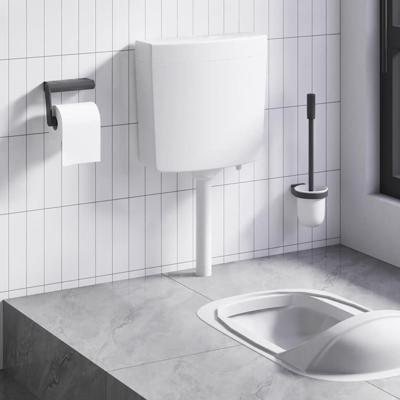 VidaXL Toiletstortbak met watertoevoer onderin 3/6 l wit