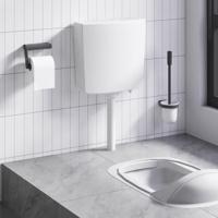 VidaXL Toiletstortbak met watertoevoer onderin 3/6 l wit
