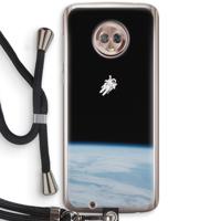 Alone in Space: Motorola Moto G6 Transparant Hoesje met koord