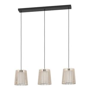 EGLO Fattoria Hanglamp - E27 - 90 cm - Zwart|Bruin|Wit