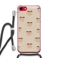 Morning coffee: iPhone SE 2020 Transparant Hoesje met koord