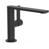 Wastafelkraan Tres Project | Opbouw | Draaibare uitloop | Mengkraan | Standaard model | 1-hendel | Rond | Zwart mat
