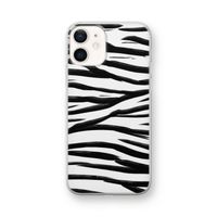 Zebra pattern: iPhone 12 mini Transparant Hoesje