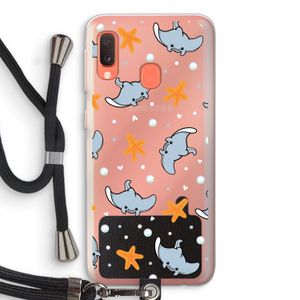 Manta: Samsung Galaxy A20e Transparant Hoesje met koord